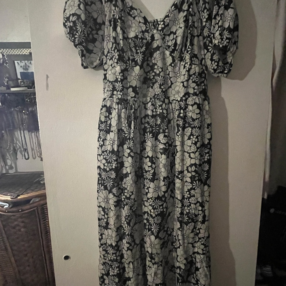 Gap cotton corset midi dress bnwt size large tall - Picture 2 of 3